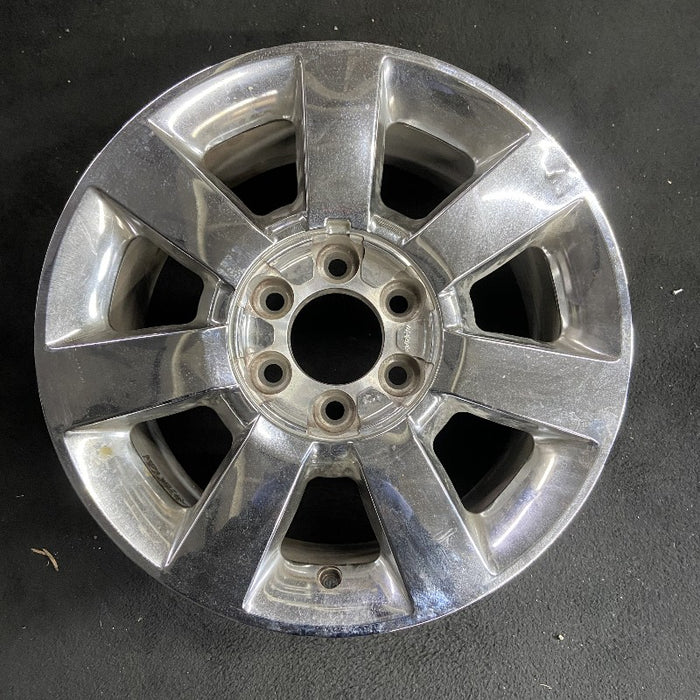 18" EXPEDITION 07-10 18x8.5 aluminum TPMS chrome 7 smooth spokes Original OEM - Front View