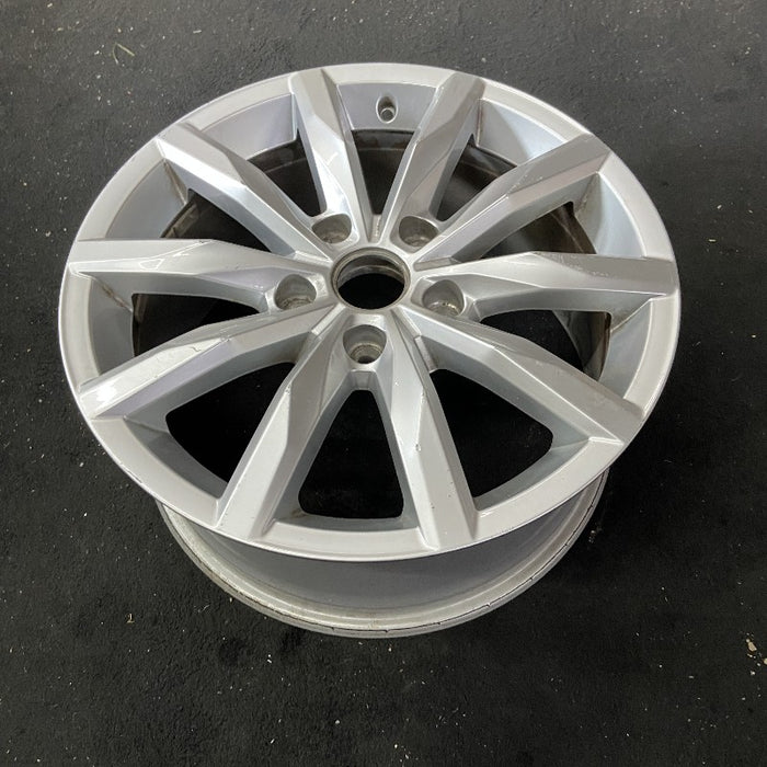 18" TOUAREG 17 18x8 alloy 10 spoke opt C5G Original OEM Wheel Rim - View 8