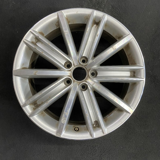 18" TIGUAN 09-11 18x7 10 spoke Original OEM Wheel Rim - Front View