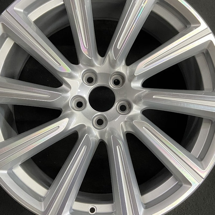 20" VOLVO XC90 16-17 20x9 alloy 10 spoke silver finish Original OEM Wheel Rim - Angle View
