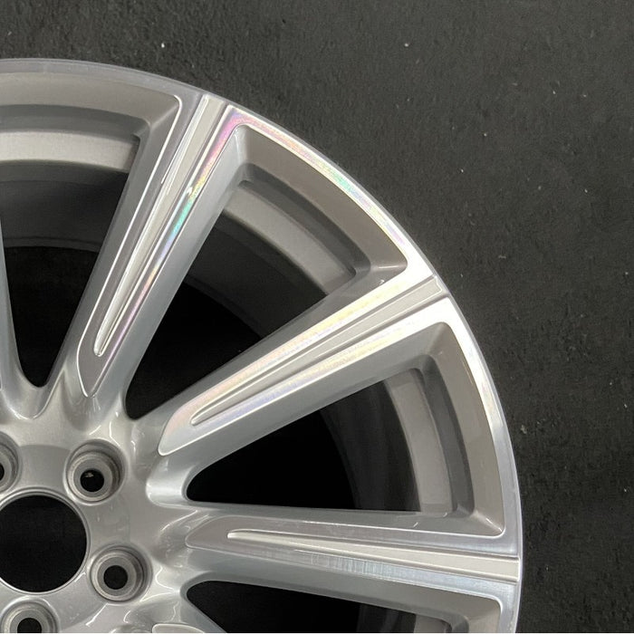 20" VOLVO XC90 16-17 20x9 alloy 10 spoke silver finish Original OEM Wheel Rim - Close-Up Detail