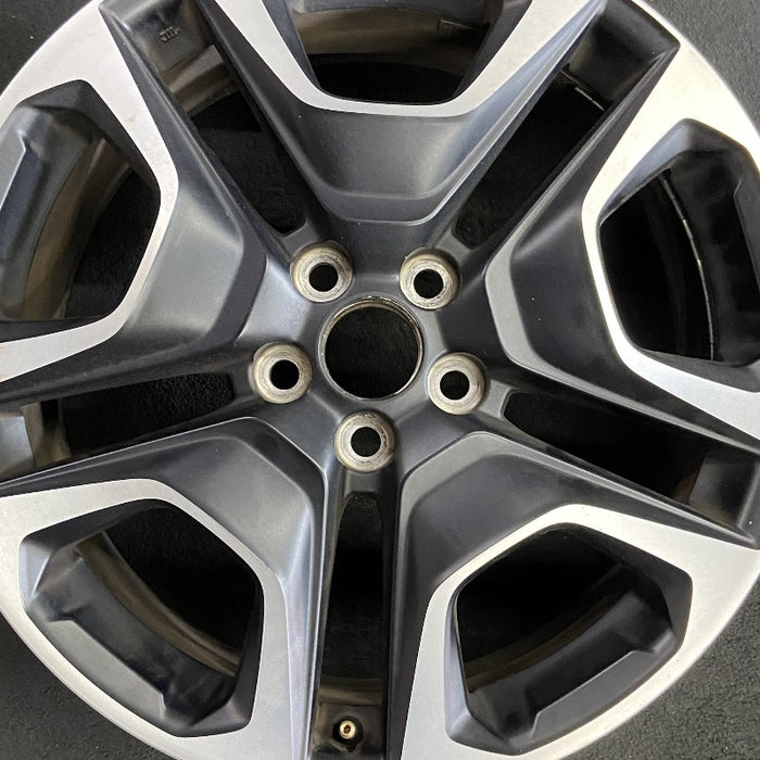 19" RAV4 19-20 19x7.5 alloy 10 spoke 5 split spoke matte black inlay Original - Angle View