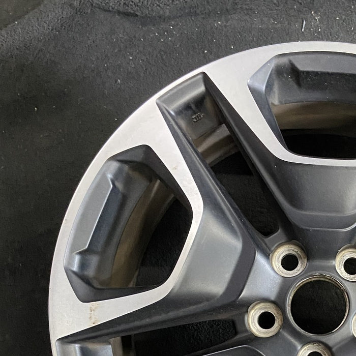 19" RAV4 19-20 19x7.5 alloy 10 spoke 5 split spoke matte black inlay Original - Side Profile