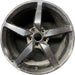 19" CORVETTE 15 rear 19x10 black opt QX1 Original OEM Wheel Rim - Front View