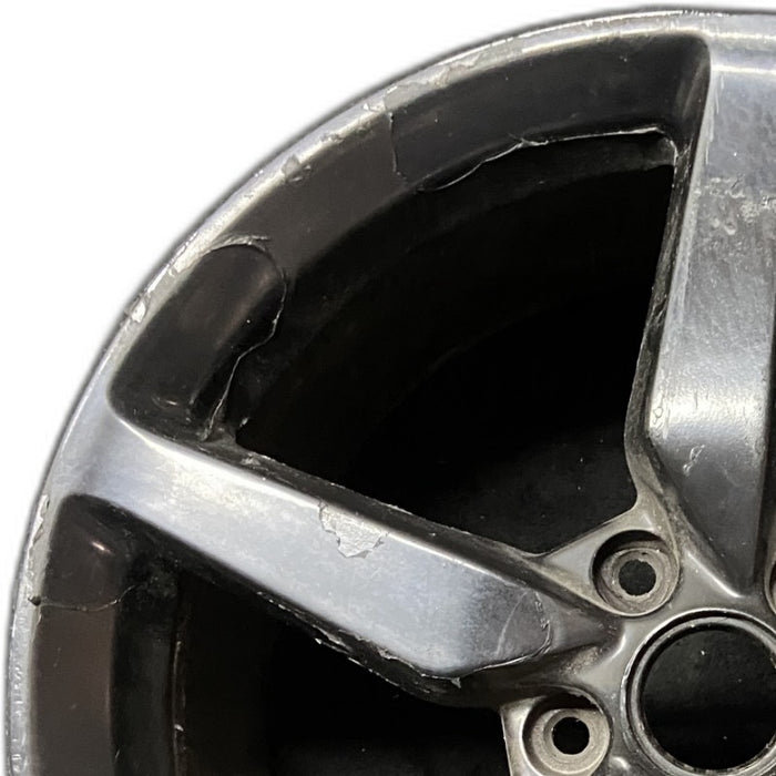 19" CORVETTE 15 rear 19x10 black opt QX1 Original OEM Wheel Rim - Angle View