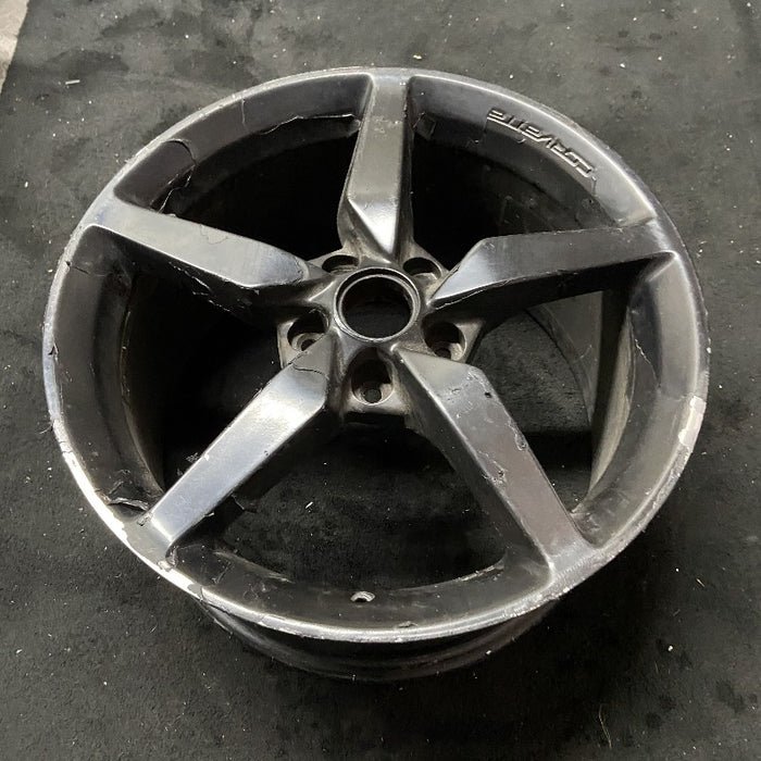19" CORVETTE 15 rear 19x10 black opt QX1 Original OEM Wheel Rim - View 7