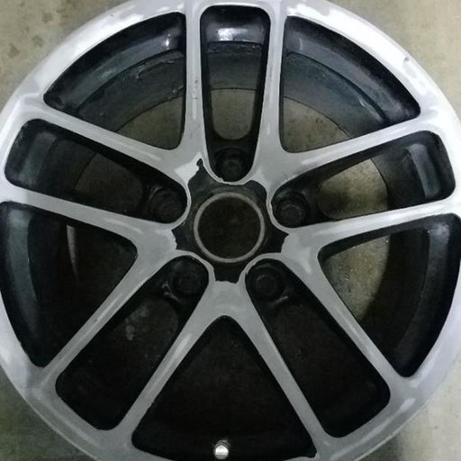 17" PORSCHE CAYMAN 08 17x8 5 double spoke Original OEM Wheel Rim - Angle View