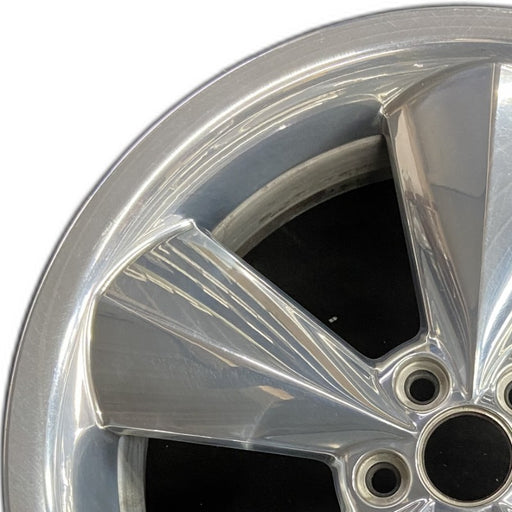 20" CHALLENGER 15-17 20x8 aluminum 5 individual spokes polished Original OEM - Angle View