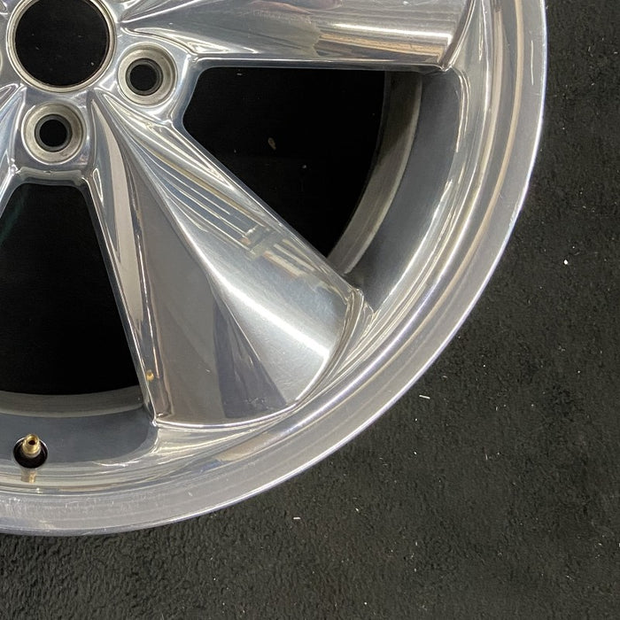 20" CHALLENGER 15-17 20x8 aluminum 5 individual spokes polished Original OEM - Back View
