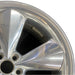20" CHALLENGER 15-17 20x8 aluminum 5 individual spokes polished Original OEM - Side Profile