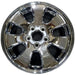 17" GRAND CHEROKEE 01 aluminum 17x7.5 7 spoke Original OEM Wheel Rim - Front View