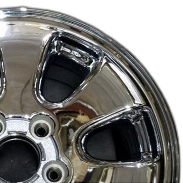 17" GRAND CHEROKEE 01 aluminum 17x7.5 7 spoke Original OEM Wheel Rim - Side Profile