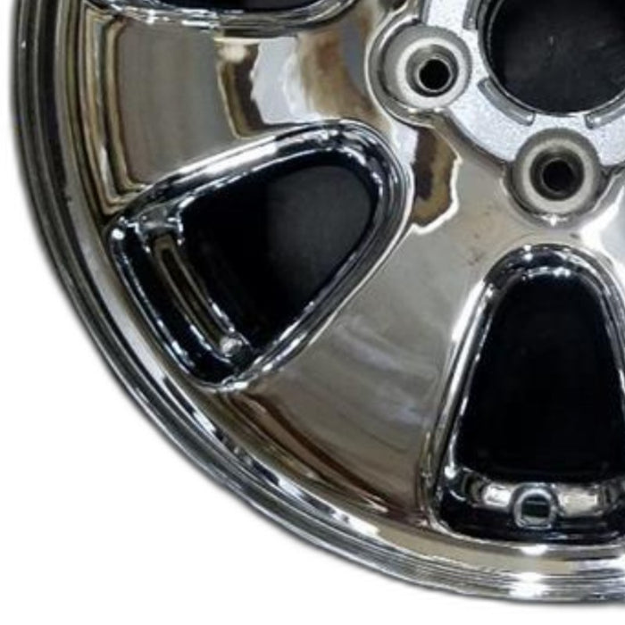 17" GRAND CHEROKEE 01 aluminum 17x7.5 7 spoke Original OEM Wheel Rim - Back View