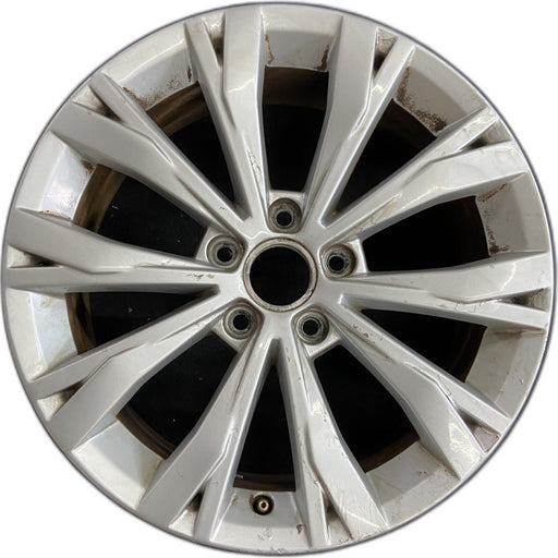 17" TIGUAN 18 17x7 alloy 10 spoke split spoke Original OEM Wheel Rim - Front View