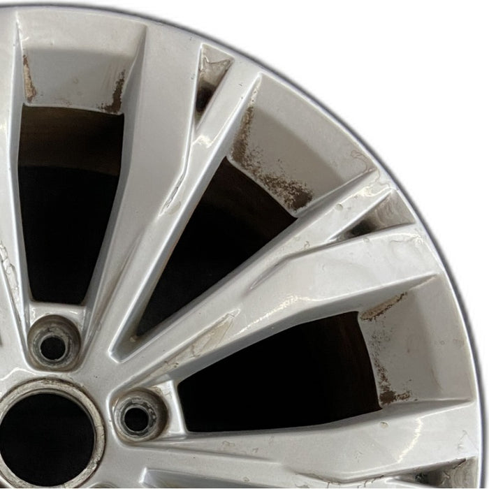 17" TIGUAN 18 17x7 alloy 10 spoke split spoke Original OEM Wheel Rim - Side Profile