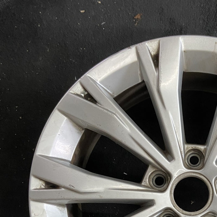17" TIGUAN 18 17x7 alloy 10 spoke split spoke Original OEM Wheel Rim - Side Profile
