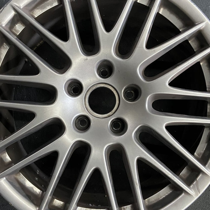 20" PORSCHE CAYENNE 16 20x9.5 alloy 10 spoke Y spoke black finish Original OEM - Angle View