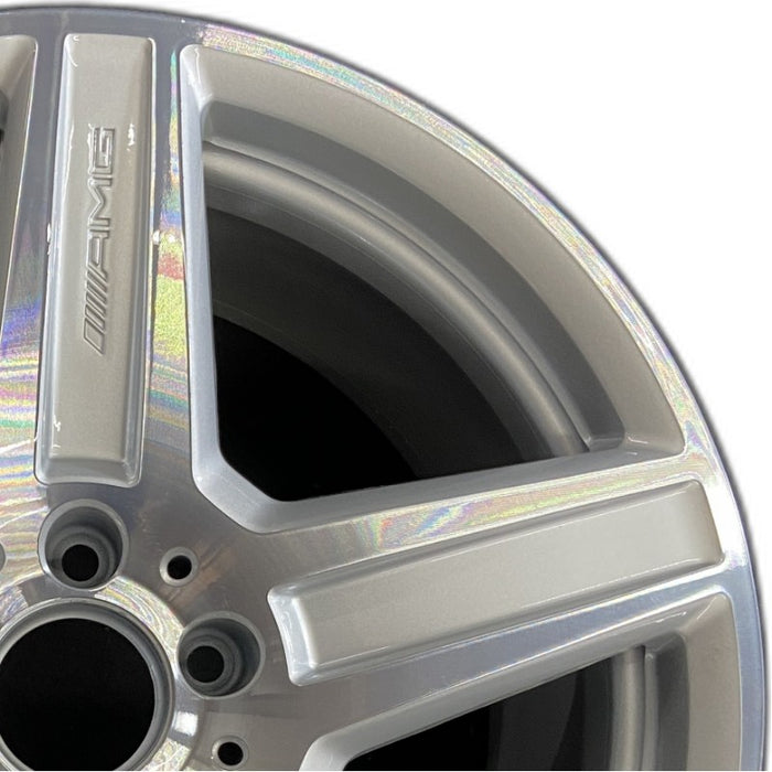 18" MERCEDES E-CLASS 10 212 Type Sdn E63 18x9.5 5 spoke Original OEM Wheel Rim - Side Profile
