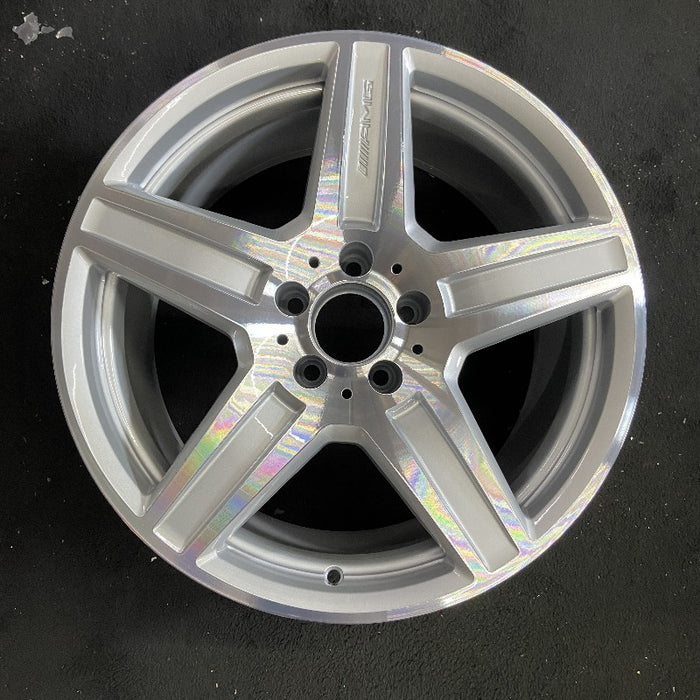 18" MERCEDES E-CLASS 10 212 Type Sdn E63 18x9 5 spoke Original OEM Wheel Rim - Front View