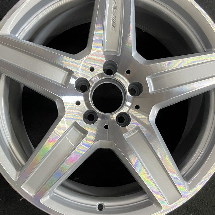 18" MERCEDES E-CLASS 10 212 Type Sdn E63 18x9 5 spoke Original OEM Wheel Rim - Angle View