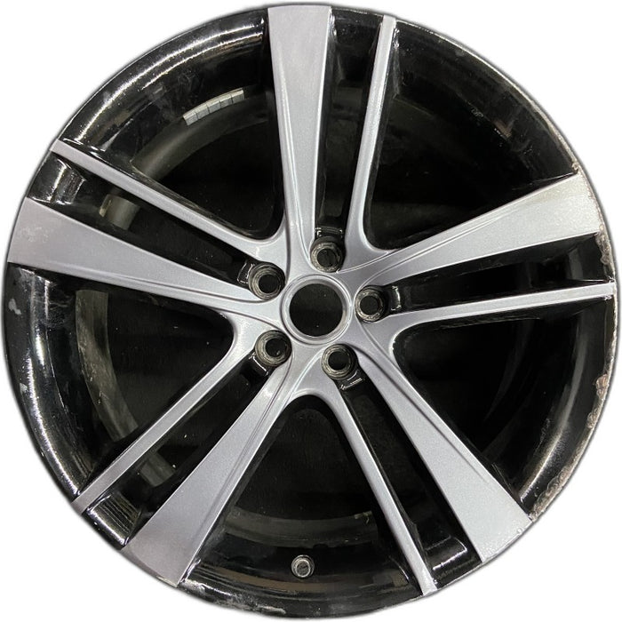 20" F TYPE 14-17 20x9 alloy 5 split spoke wide narrow spoke black Original OEM - Front View