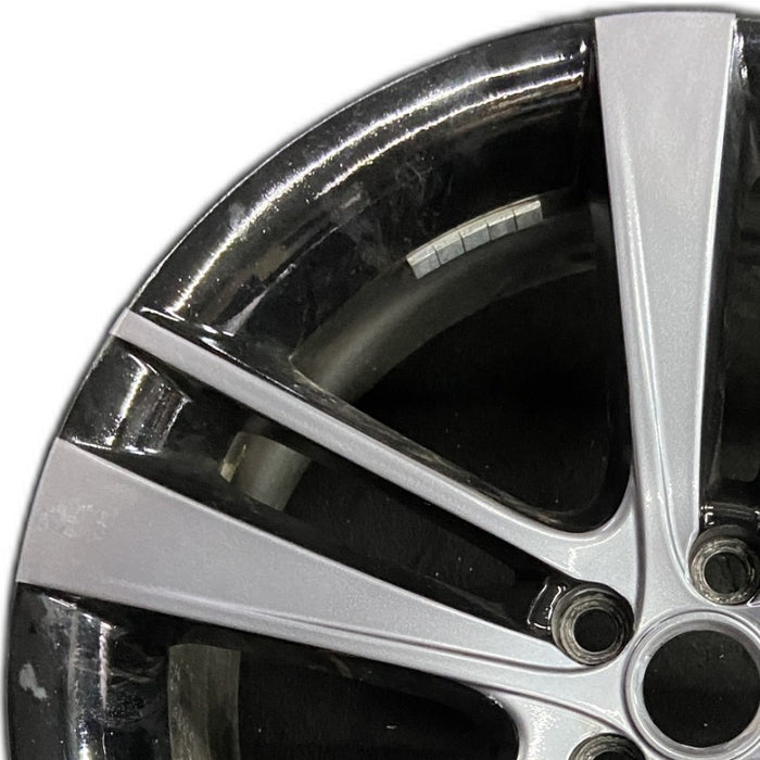 20" F TYPE 14-17 20x9 alloy 5 split spoke wide narrow spoke black Original OEM - Angle View