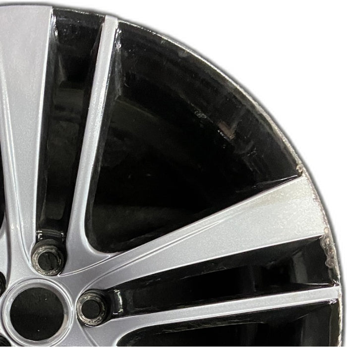 20" F TYPE 14-17 20x9 alloy 5 split spoke wide narrow spoke black Original OEM - Side Profile