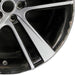 20" F TYPE 14-17 20x9 alloy 5 split spoke wide narrow spoke black Original OEM - Close-Up Detail