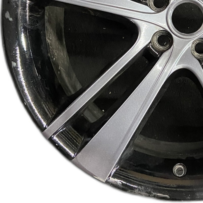 20" F TYPE 14-17 20x9 alloy 5 split spoke wide narrow spoke black Original OEM - Back View