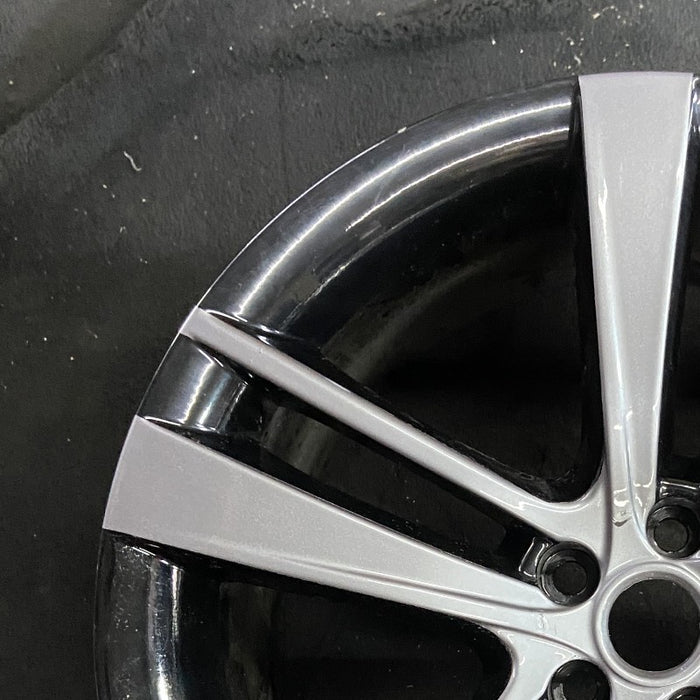 20" F TYPE 14-17 20x10.5 alloy 5 split spoke wide narrow spoke black Original - Side Profile