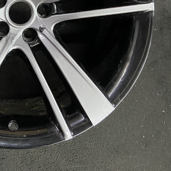 20" F TYPE 14-17 20x10.5 alloy 5 split spoke wide narrow spoke black Original - Back View