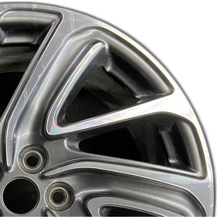 19" AVIATOR 20-24 19x8 10 spoke Original OEM Wheel Rim - Side Profile