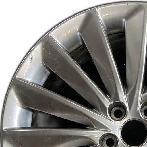 19" EQUUS 14-16 alloy 19x9 rear Original OEM Wheel Rim - Angle View