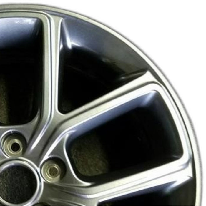 18" SONATA 18-19 18x7.5 alloy 10 spoke turbo Original OEM Wheel Rim - Side Profile