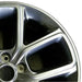 18" SONATA 18-19 18x7.5 alloy 10 spoke turbo Original OEM Wheel Rim - Side Profile