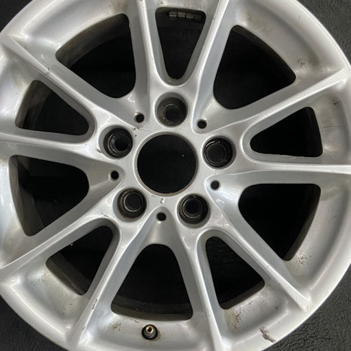 16" BMW 525i 01-03 16x7 alloy 10 spoke thin radial spoke Original OEM Wheel Rim - Angle View