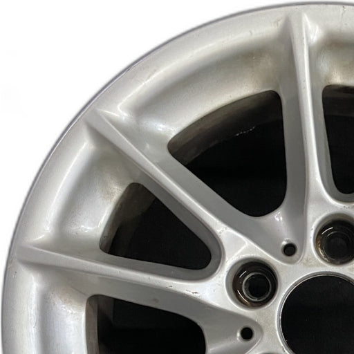 16" BMW 525i 01-03 16x7 alloy 10 spoke thin radial spoke Original OEM Wheel Rim - Angle View