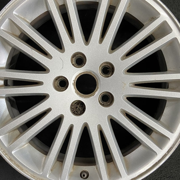 17" 300 08 17x7 aluminum 20 spoke Original OEM Wheel Rim - Angle View