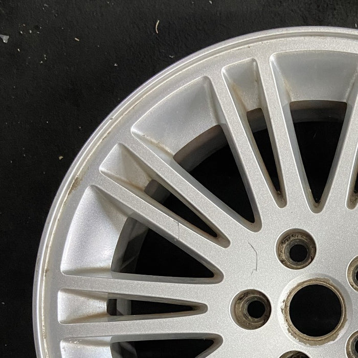 17" 300 08 17x7 aluminum 20 spoke Original OEM Wheel Rim - Side Profile