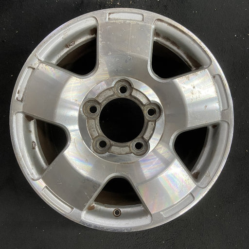 18" TUNDRA 07-09 18x8 alloy 5 spoke smooth machined Original OEM Wheel Rim - Front View