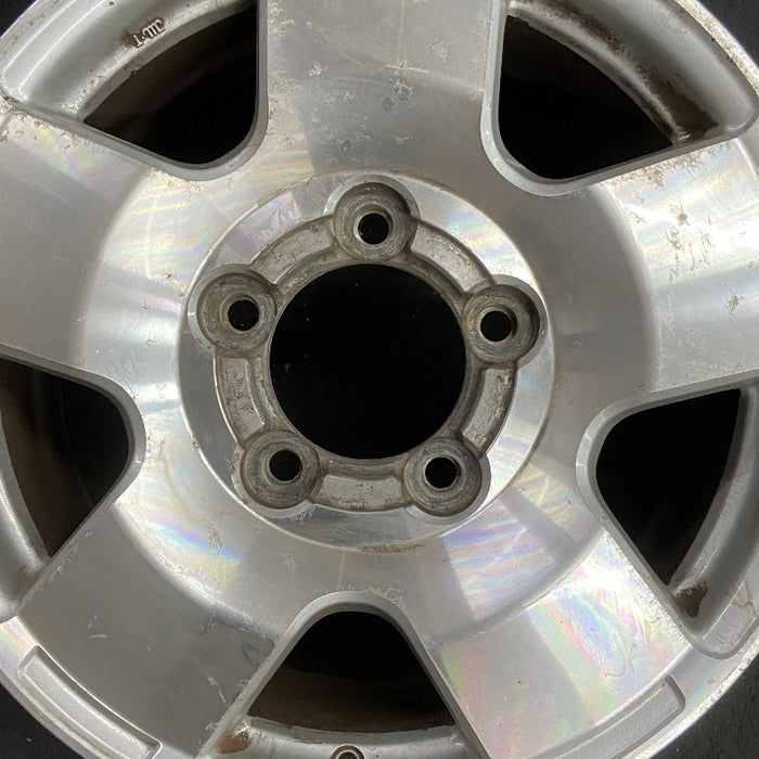 18" TUNDRA 07-09 18x8 alloy 5 spoke smooth machined Original OEM Wheel Rim - Angle View
