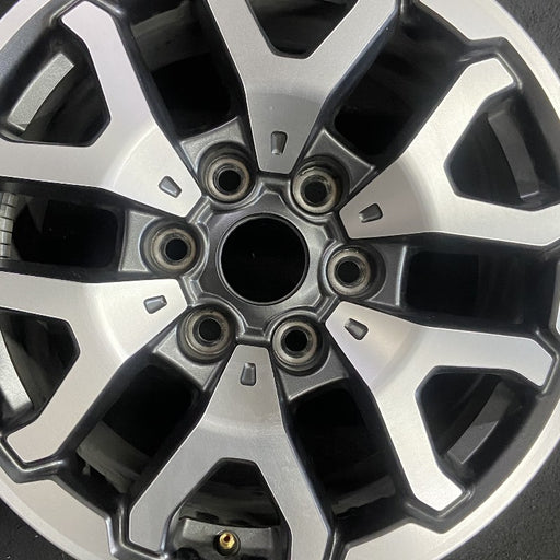 17" FORD F150 RAPTOR 21-23 17x8.5 aluminum 6 spoke V spoke silver Original OEM - Angle View