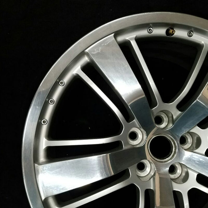 21" CAMARO 12-14 21x9-1/2 (rear) 5 triple spoke black and silver (opt VZN) Original OEM Wheel Rim