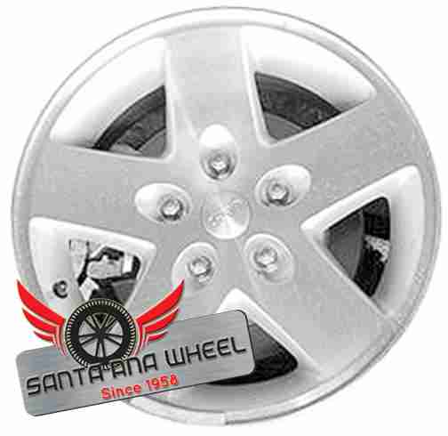 17" WRANGLER 09-10 17x7-1/2, 5 spoke, w/o beadlock; machined finish Original OEM Wheel Rim 9075 - OEM WHEEL SHOP