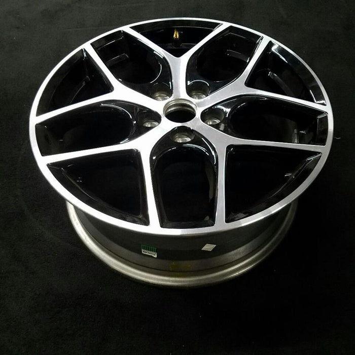 17" FORD FOCUS 15-17 17x7 (alloy) 10 spoke (5 Y spokes) machined face with painted black background Original OEM Wheel Rim