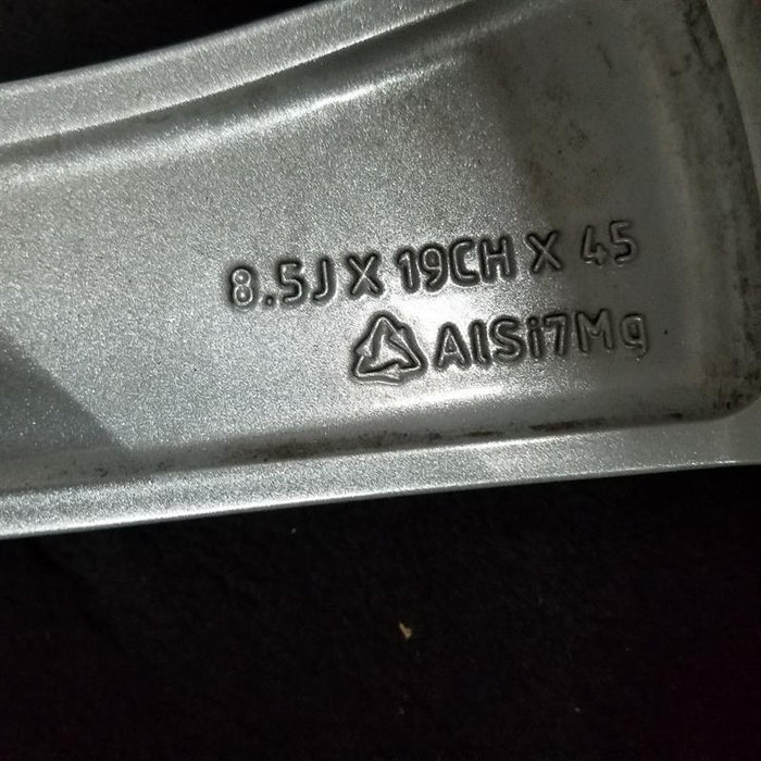 19" JAGUAR F-PACE 17-21 19x8-1/2 alloy 5 spoke silver Original OEM Wheel Rim