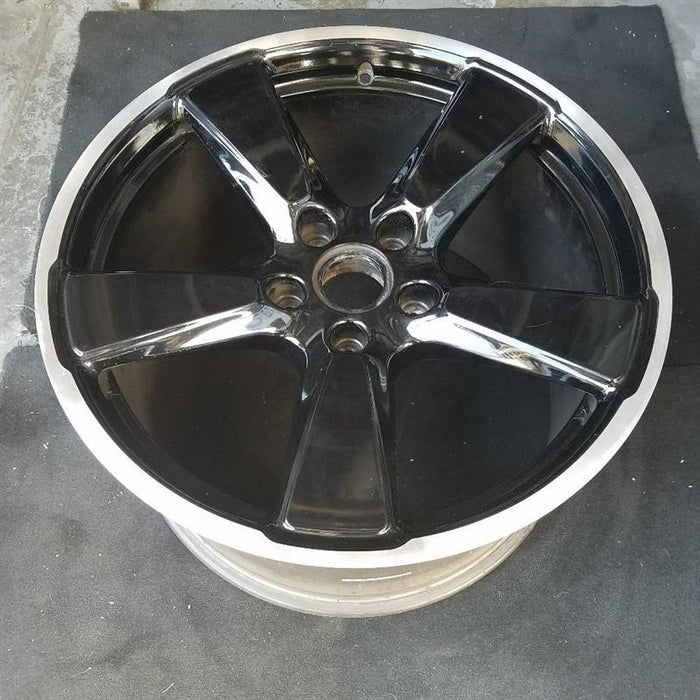 20" PORSCHE PANAMERA 14-16 alloy 20x9-1/2 5 spoke black finish Original OEM Wheel Rim