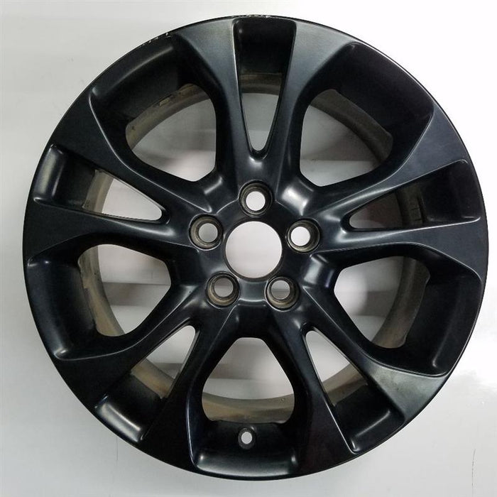 17" VOLVO 30 SERIES 13 17x7 alloy 10 spoke 5 split spoke painted black Original OEM Wheel Rim