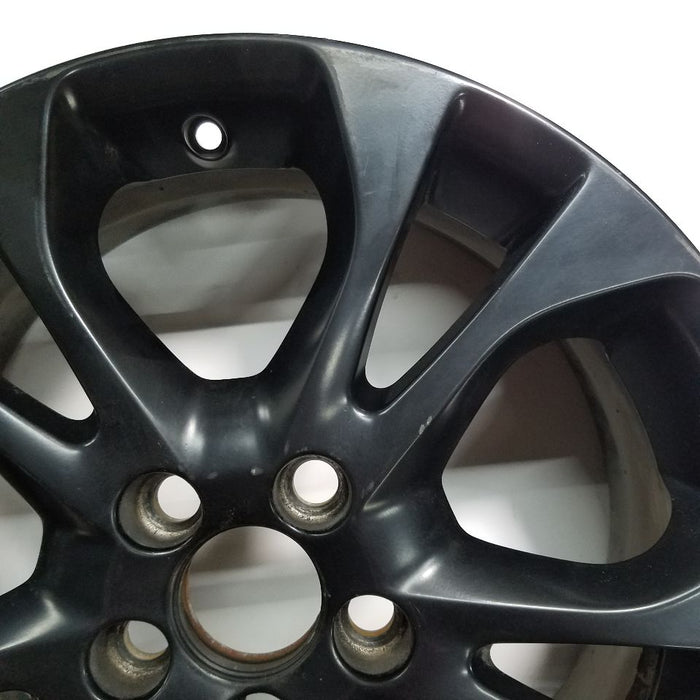 17" VOLVO 30 SERIES 13 17x7 alloy 10 spoke 5 split spoke painted black Original OEM Wheel Rim