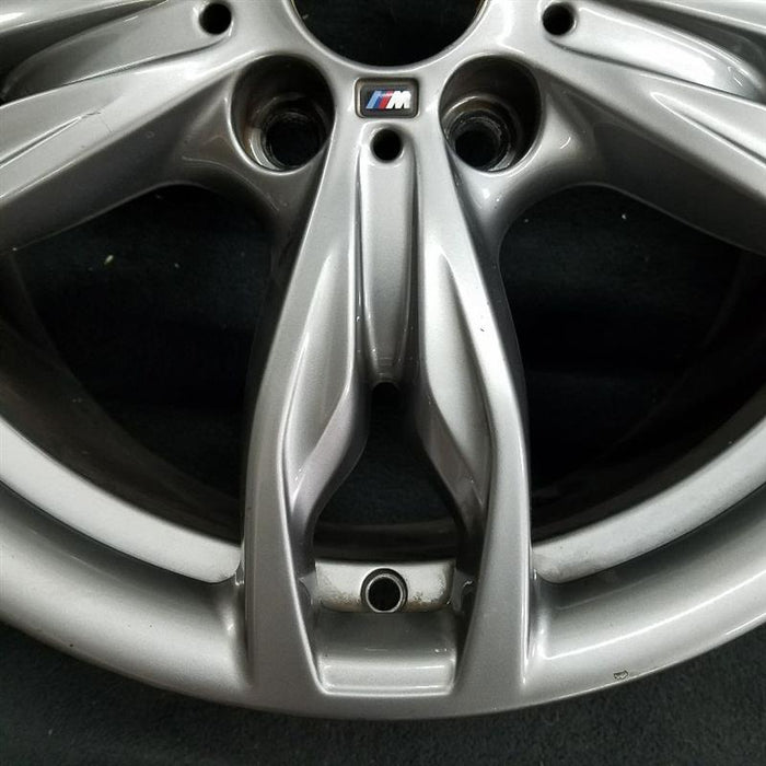18" BMW 230i 17 18x8 5 double spoke lugs outside spoke dark gray orbit gray finish Original OEM Wheel Rim